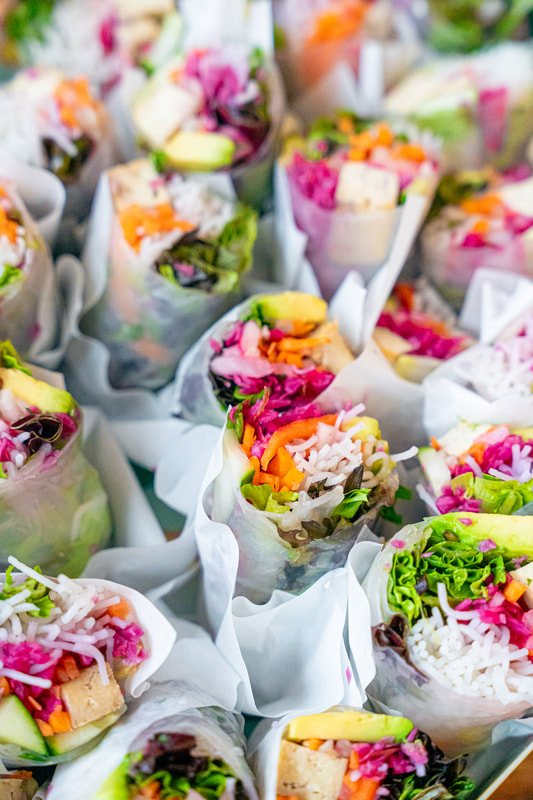 Rouleaux de printemps en box